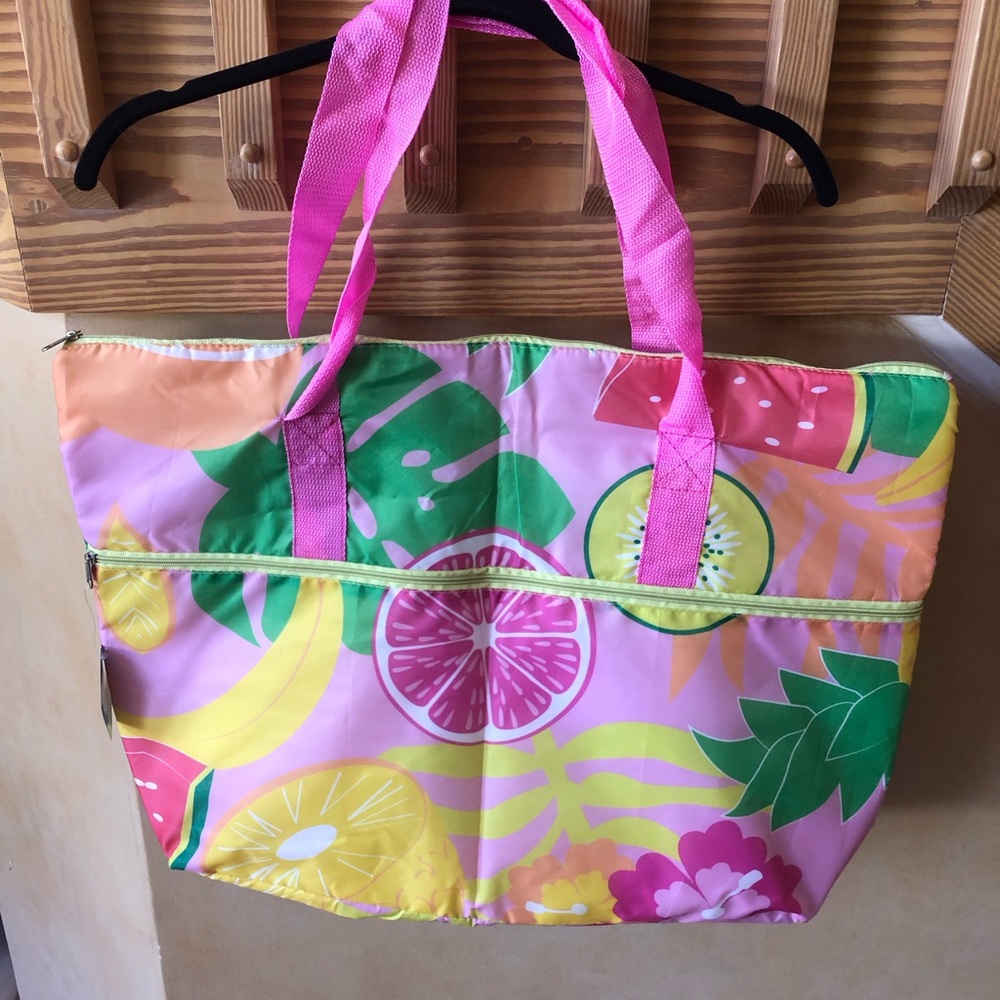 Large Fruit Cooler Beach Tote Bag